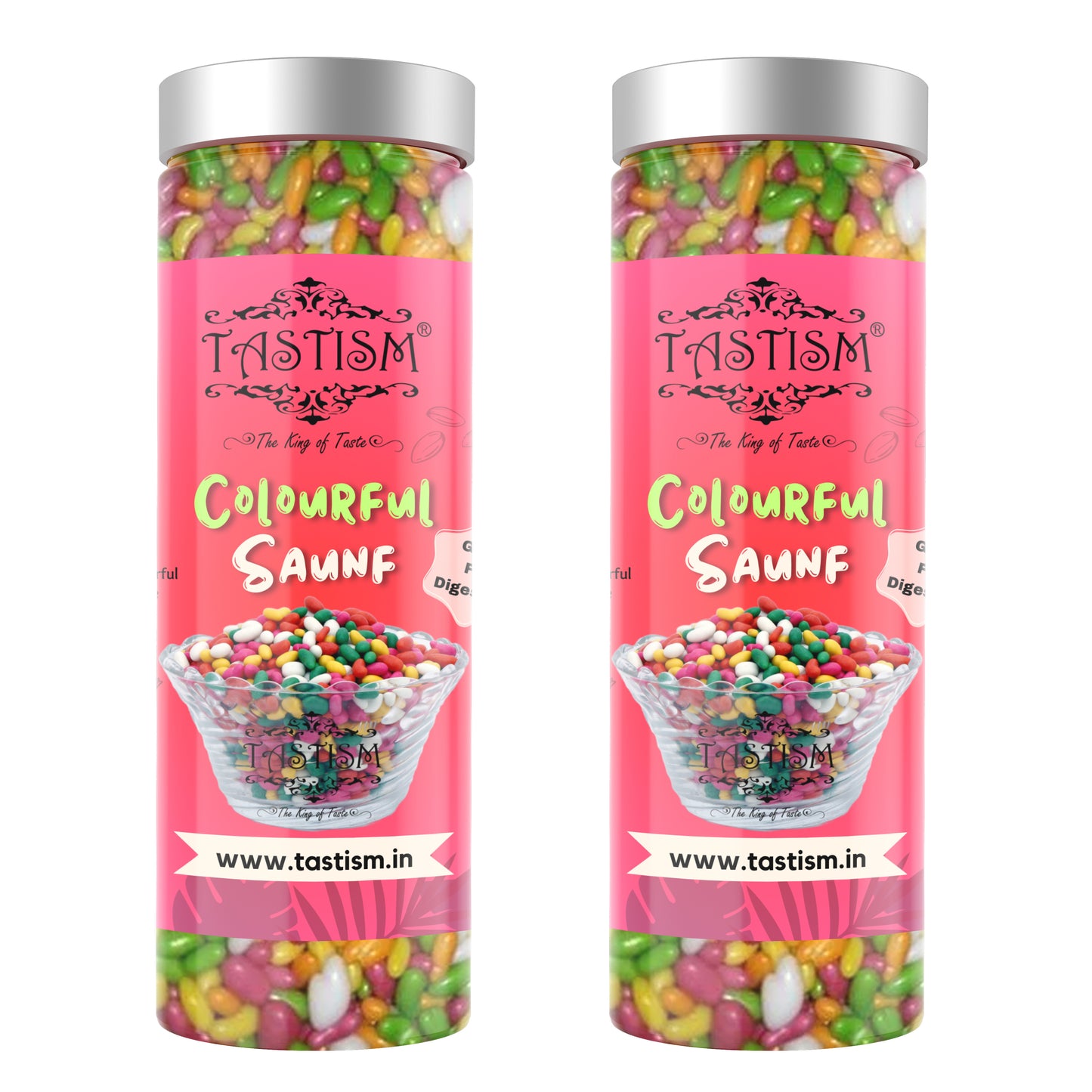 Tastism Colourful Sugar Coated Saunf (Digestive mouth fresh)