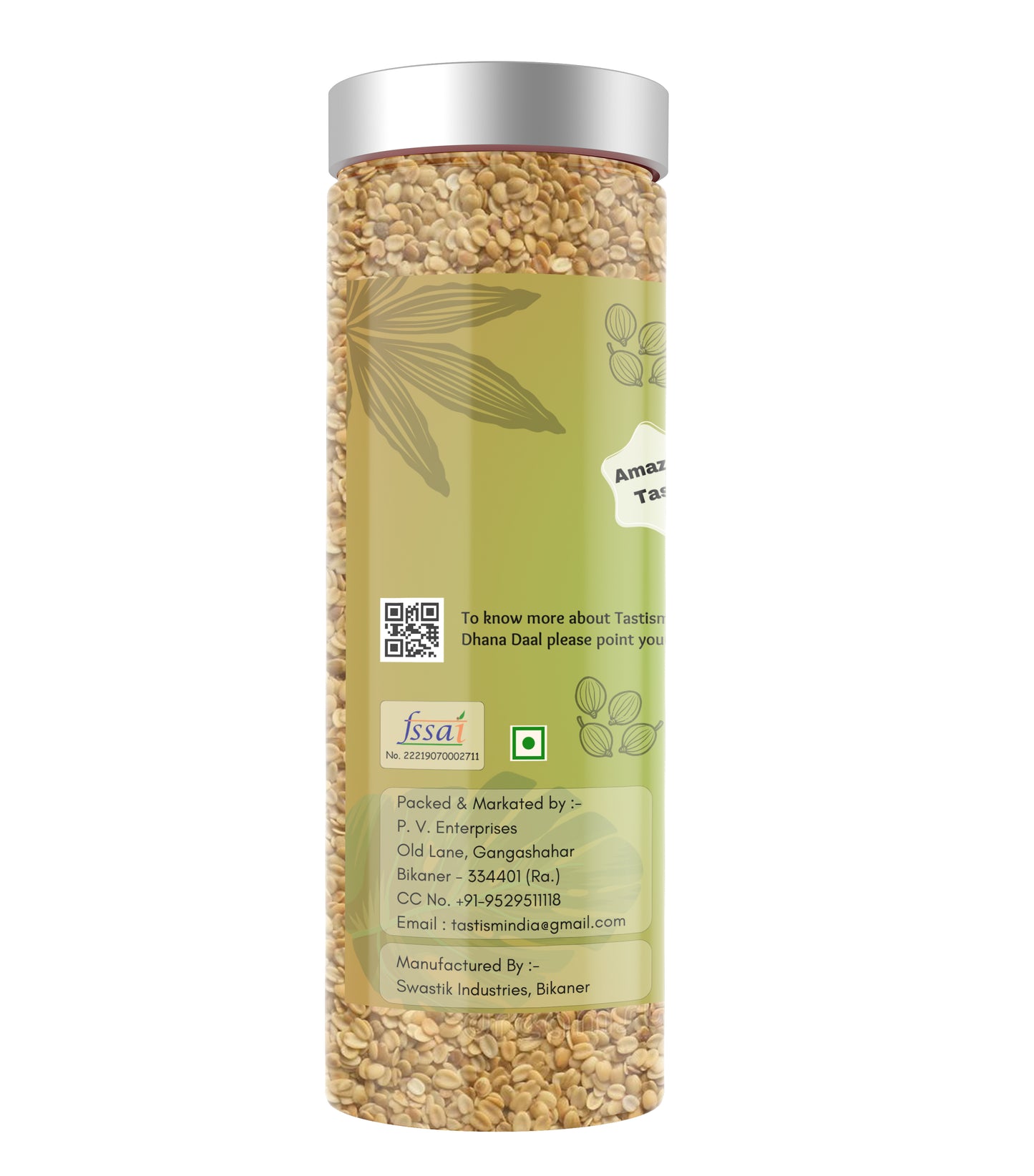 Tastism Roated Dhana Daal Mouth Freshner (Good for Digetion)