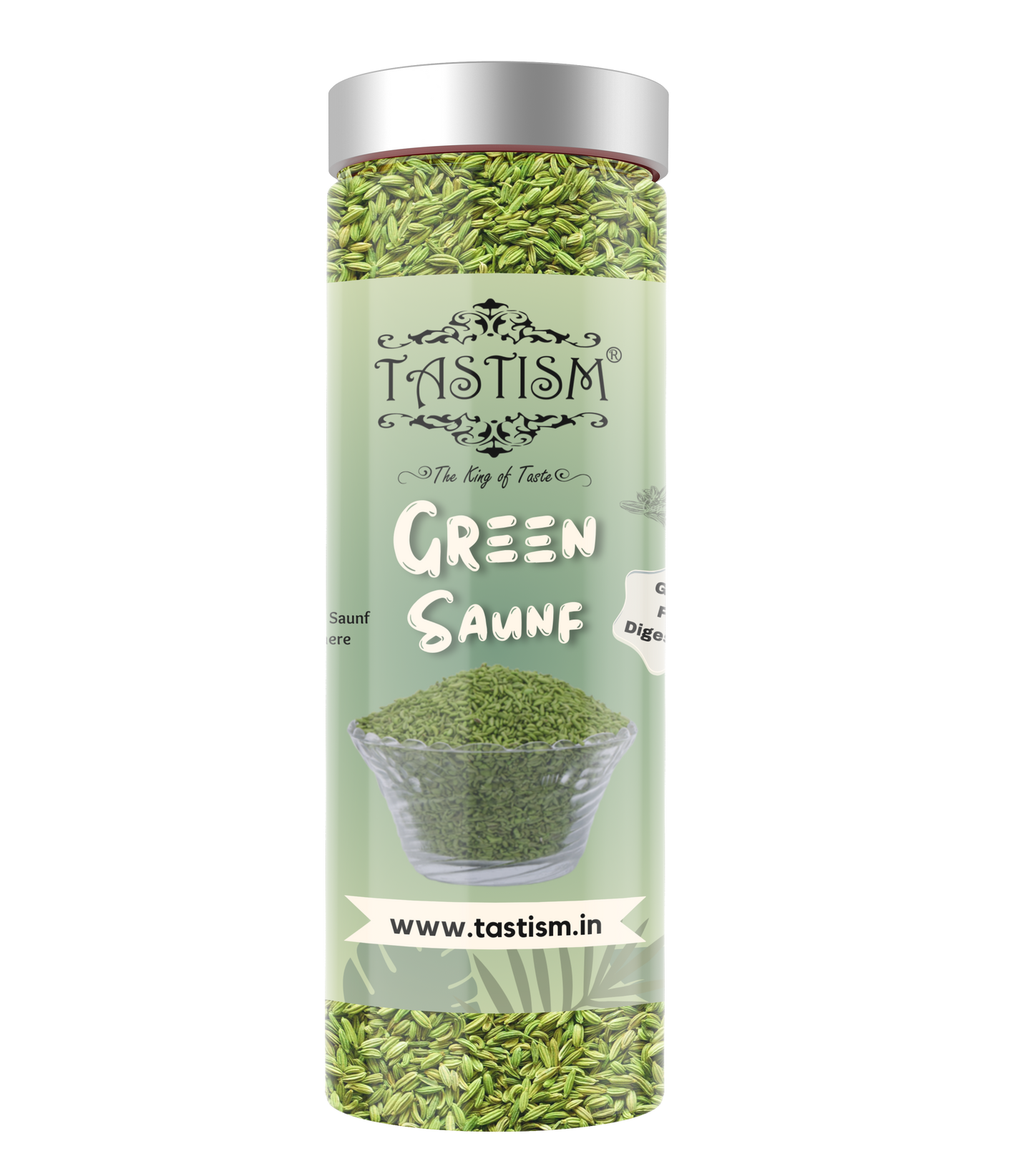 Tastism Mukhwas & Churan Green Sugar Coated Saunf Mouth Freshener