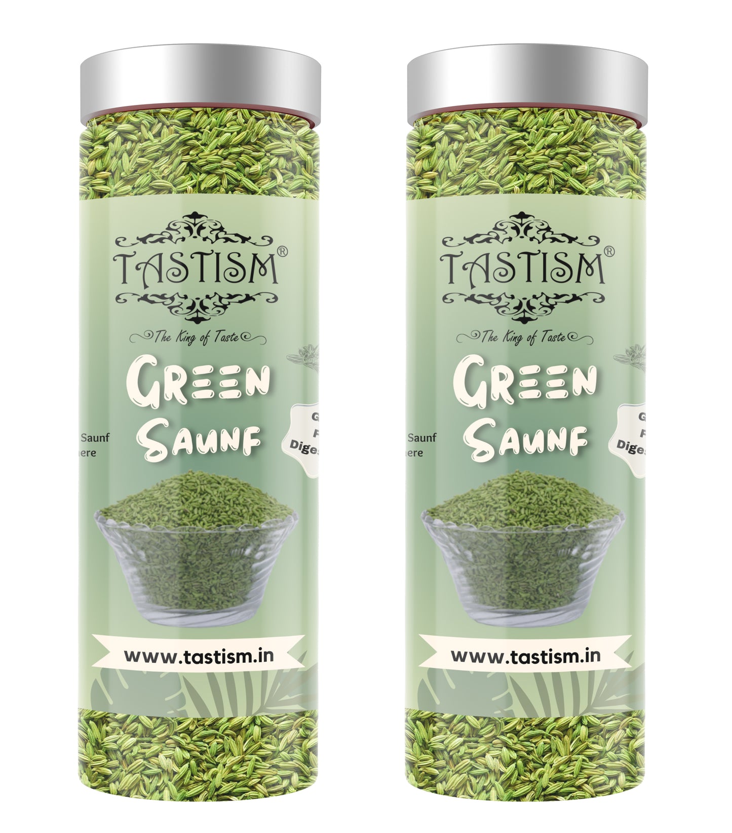 Tastism Mukhwas & Churan Green Sugar Coated Saunf Mouth Freshener