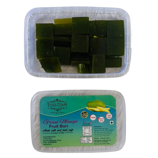 Tastism Green Mango Fruit Bar 200 Grams (Green Mango Fruit Bar), Made With Real Fruit Pulp