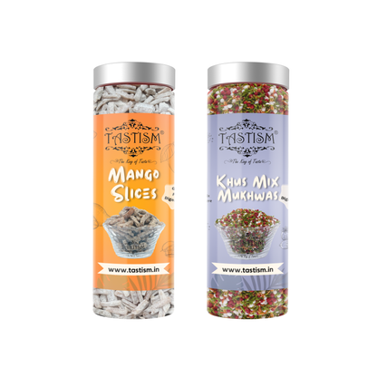 Tastism Combo Mango slice  200g+ Khus mix mukhwas 200g Digestive