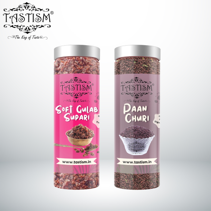Tastism Combo Rajasthani Churan Churi Mukhwas Katha Flavoured Digestive 200g + Soft Gulab Supari Mhukwas Digestive 200g