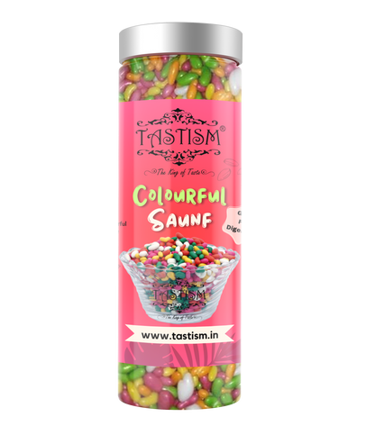 Tastism Colourful Sugar Coated Saunf (Digestive mouth fresh)