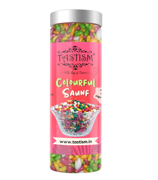 Tastism Colourful Sugar Coated Saunf (Digestive mouth fresh)