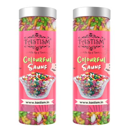 Tastism Colourful Sugar Coated Saunf (Digestive mouth fresh)