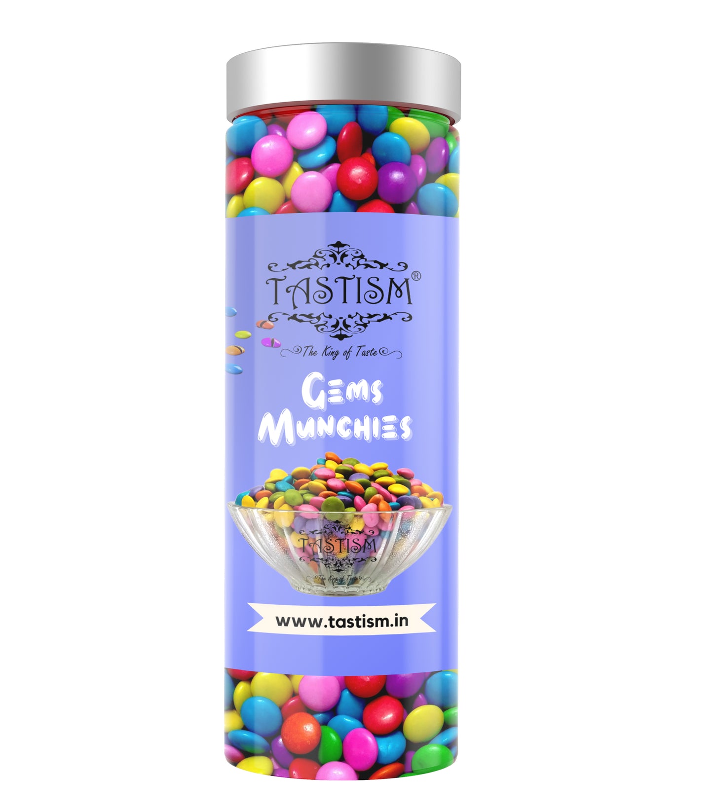 Tastism Combo Gems Chocolates (Chocolates Buttons)/Chocolate Munchies (200) + Tastism Colorful Mix Fruit Candy (Hira Moti candy) 200  Gram