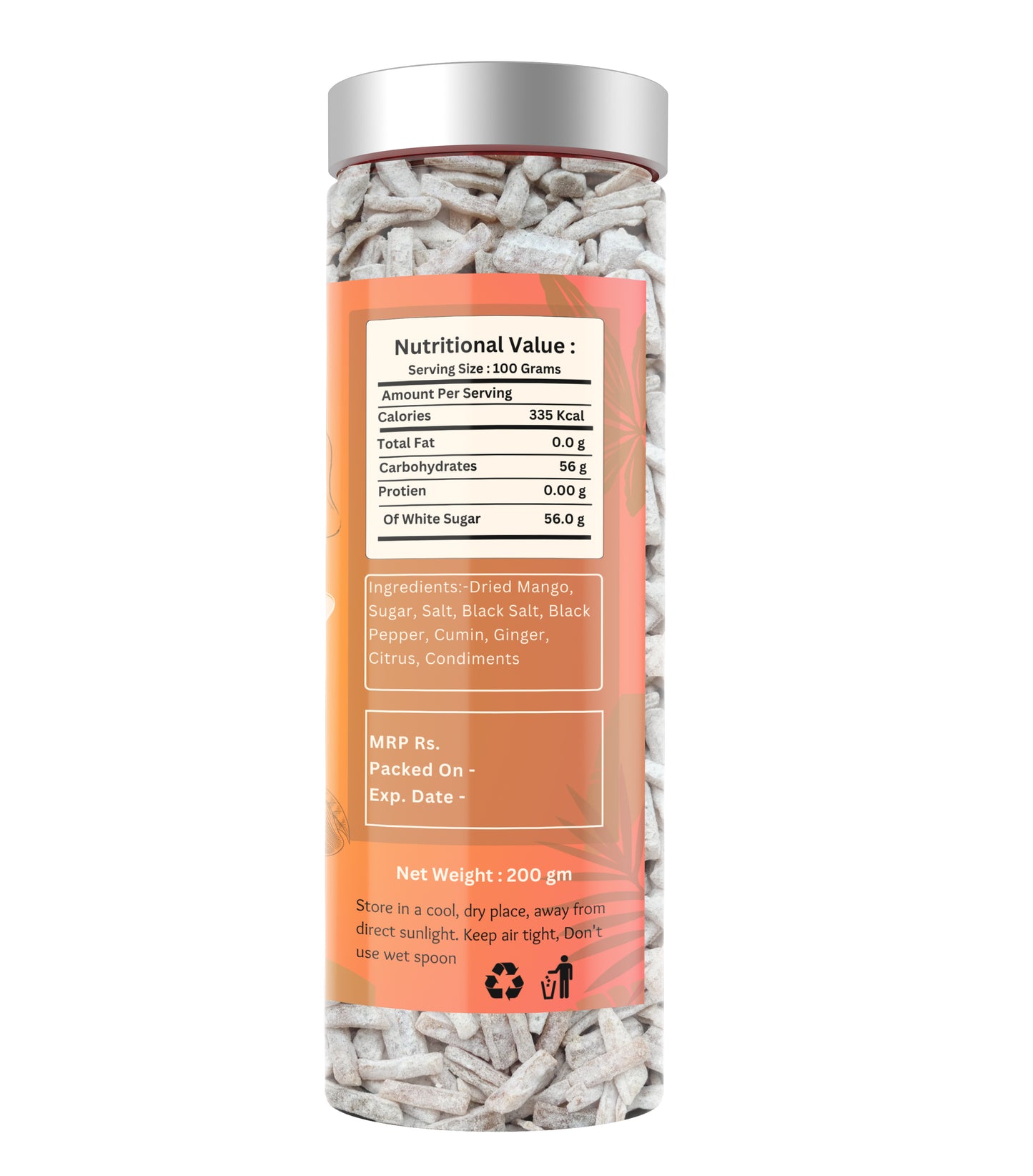 Tastism Combo Mango slice  200g+ Khus mix mukhwas 200g Digestive